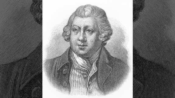 An illustration of Sir Richard Arkwright