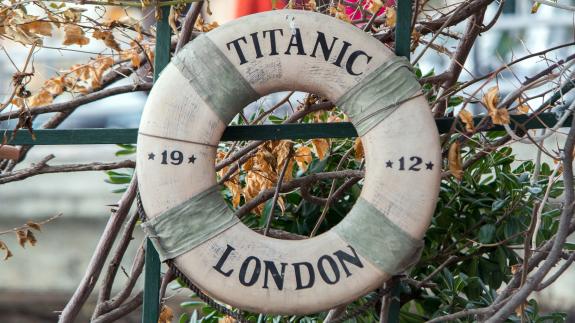 A lifebuoy from the RMS Titanic, 1912