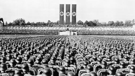 Nazi German Soldiers at the 1936 Nuremberg Rally in September 1936