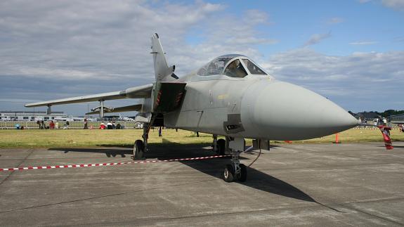 A photograph of a Tornado Jet Bomber