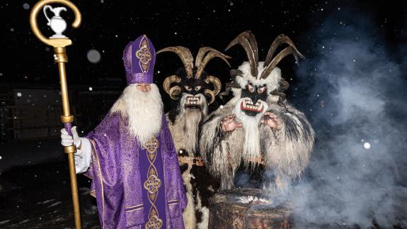 St Nicholas and Krampus
