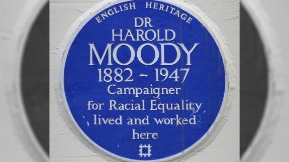 An English Heritage blue plaque for Dr Harold Moody