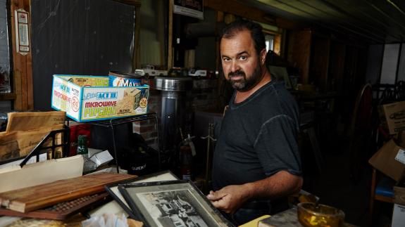 Frank Fritz in his workshop