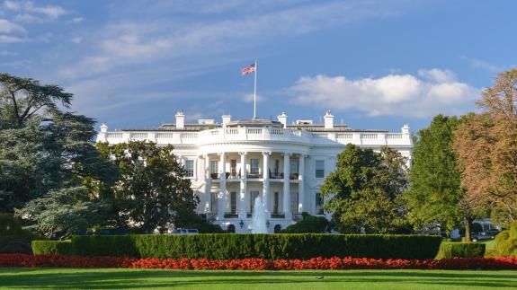 The White House on a sunny day