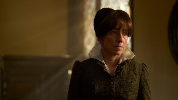 Charlotte Pyke portraying Anne Vaux in Gunpowder Siege