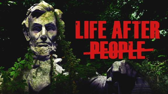 'LIFE AFTER PEOPLE' - The Lincoln Memorial covered in overgrown plants