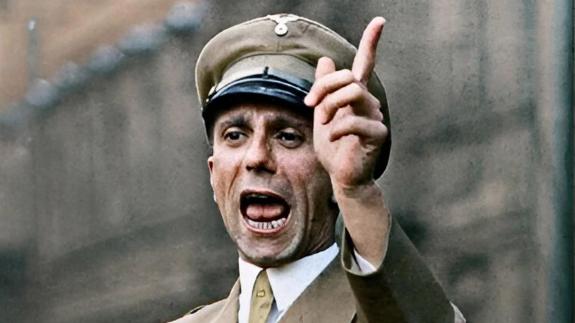 Joseph Goebbels making a speech