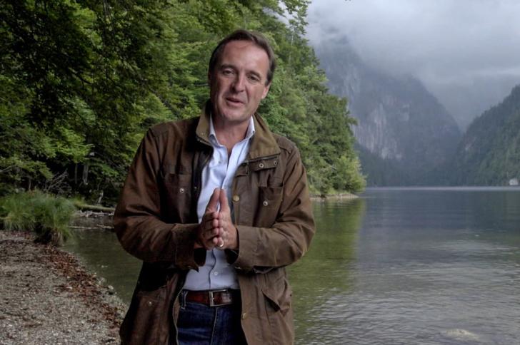 Guy Walters standing in front of Lake Toplitz