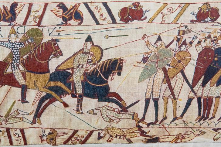 A section of the Bayeux Tapestry