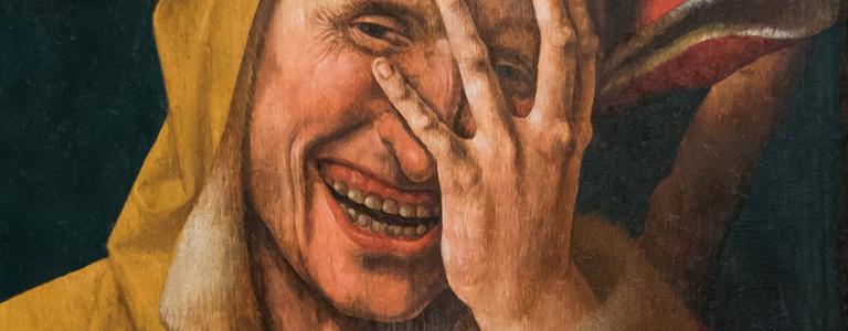 A laughing fool