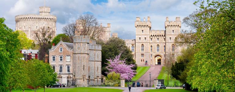 Windsor Castle under blue sky