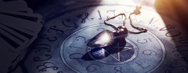 A fortune telling crystal