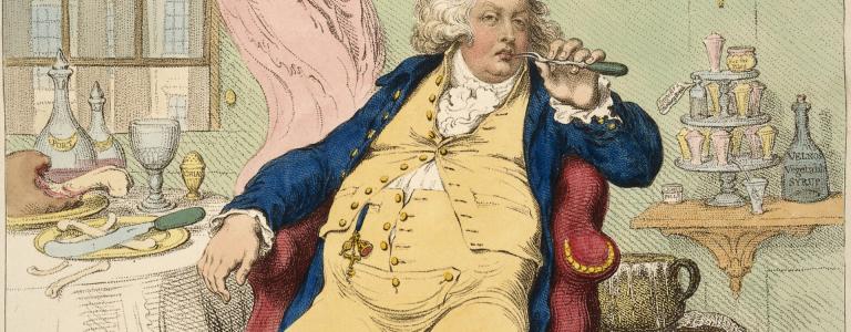 A caricature of George IV