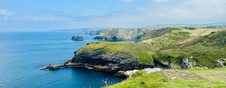 The cliffs at Tintagel