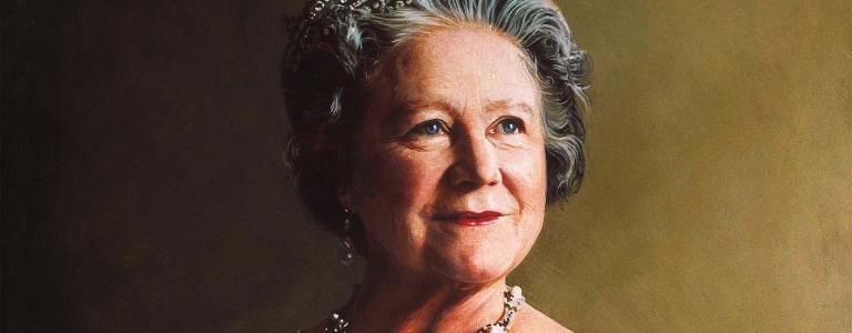 Portrait of Queen Elizabeth, the Queen Mother