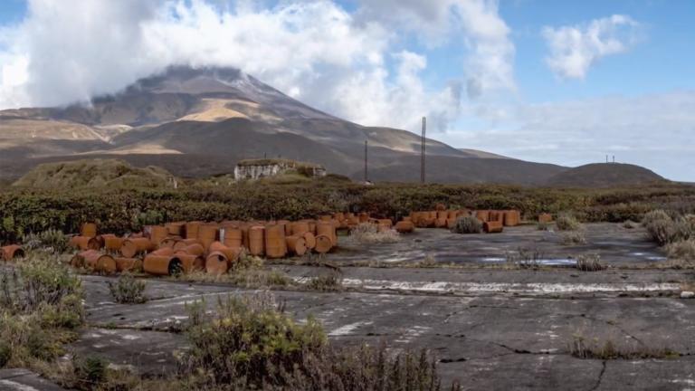 Barrels on an uninhabited island