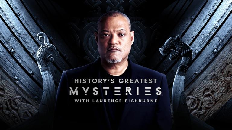Laurence Fishburne in promotional artwork for 'History's Greatest Mysteries'