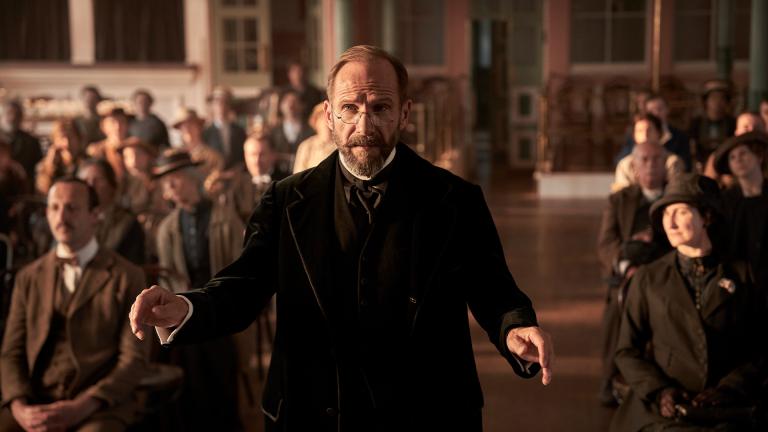 Ralph Fiennes as Dr Henry Guthrie in 'The Choral'